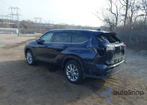 2021 Toyota Highlander Hybrid Limited из США, поврежденный, VIN 5TDXBRCH7MS066482